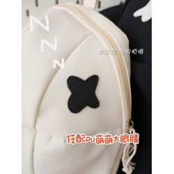 學生ins書包運動日系可愛搞怪鯊魚雙肩包潮流新款後後背包日常百搭男