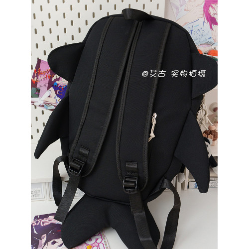 學生ins書包運動日系可愛搞怪鯊魚雙肩包潮流新款後後背包日常百搭男