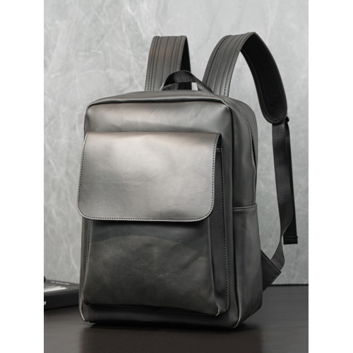 復古雙肩包男包潮牌休閒青年後後背包韓版簡約時尚旅行包竪款純色包包