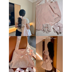 [Sponge Cake]奶油碎花. 原創自製雙面背2ways手作托特包超大容量