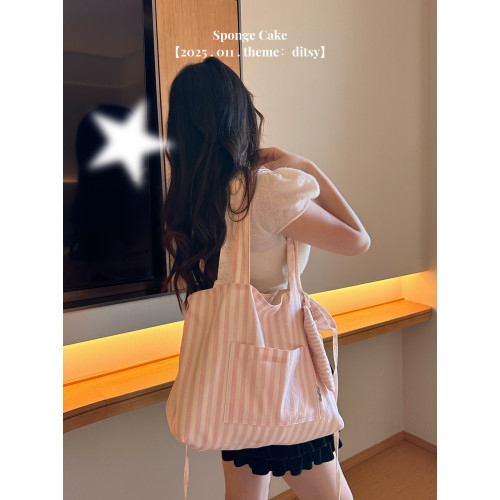 [Sponge Cake]奶油碎花. 原創自製雙面背2ways手作托特包超大容量