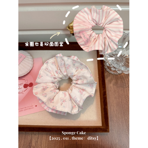 [Sponge Cake]奶油碎花. 原創自製雙面背2ways手作托特包超大容量