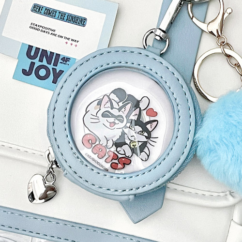 香蕉家原創設計吧唧包痛包小圓吧唧包痛包晴空奶蓋星肩配包掛件