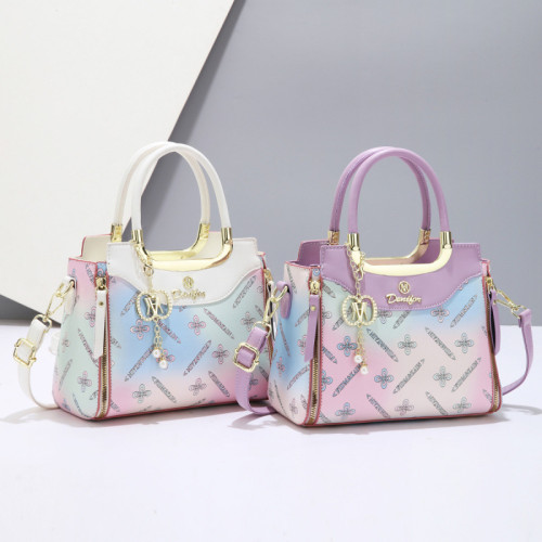 包包女2025新款印花時尚百搭女士包簡約大容量單肩斜背手提包