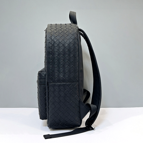 X&BV雙肩包男士後後背包真皮編織男包時尚潮流商務旅行出差大容量書包