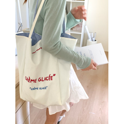 簡約女時尚敞口帆布袋韓國ins慵懶風托特包學生大容量休閒單肩包 簡約女時尚敞口帆布袋韓國ins慵懶風托特包學生大容量休閒單肩包