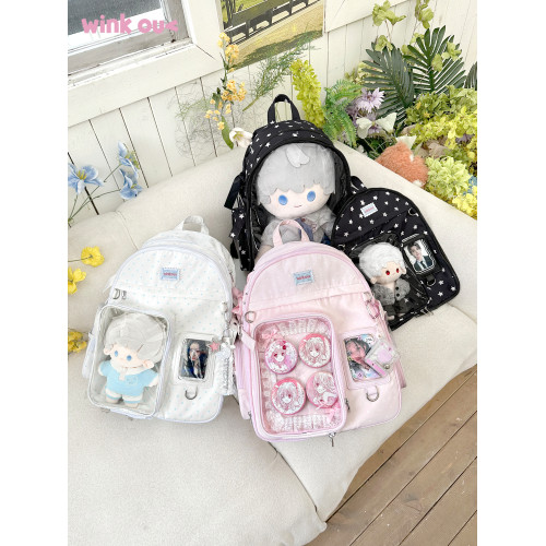 winkouv原創40cm日常大容量雙肩痛包書包20cm外出娃包女可愛後後背包