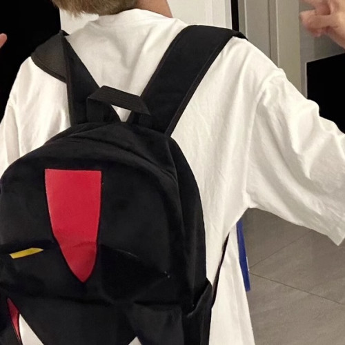 雙肩包情侶卡通書包女學生大容量旅行後後背包男