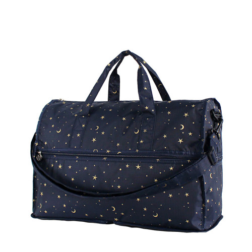 日系折曡旅行袋手提大容量衣物收納輕可攜式男女套拉桿防水登機待産