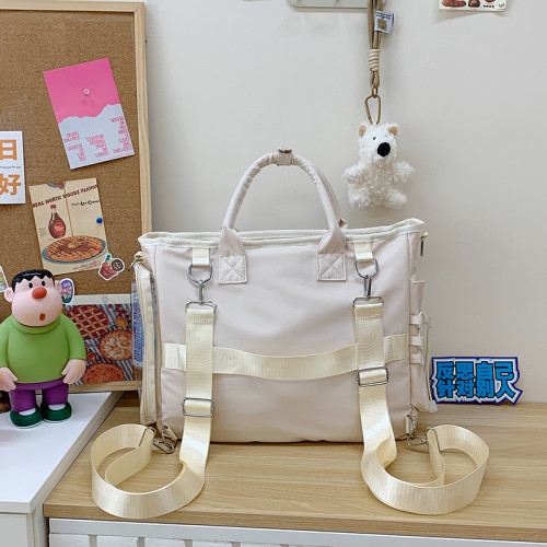 原創日系大容量痛包通勤透明娃娃包雙肩包學生書包電腦包單肩書包