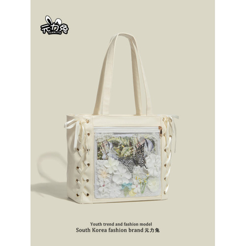 元力兔原創日本少女大食量痛包二次元通勤大容量單肩包托特包