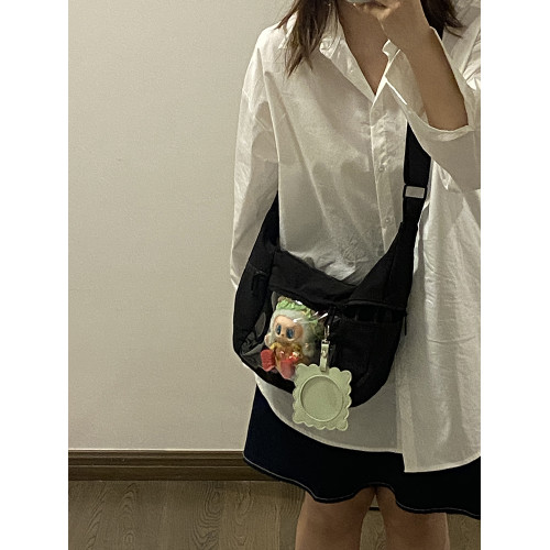 準備上岸的錢一波|運動風大容量餃子痛包10cm娃包休閒單肩斜後後背包 準備上岸的錢一波|運動風大容量餃子痛包10cm娃包休閒單肩斜後後背包