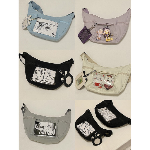 準備上岸的錢一波|運動風大容量餃子痛包10cm娃包休閒單肩斜後後背包 準備上岸的錢一波|運動風大容量餃子痛包10cm娃包休閒單肩斜後後背包