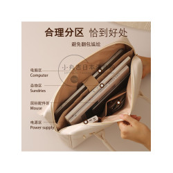 日本商務手提14寸電腦包女大容量防震筆電公文包通勤包托特包