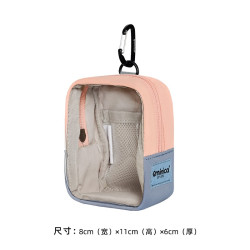 Qminica10CM娃娃痛包透明DIY小容量多功能收納包休閒隨身包女