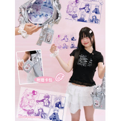 【守護甜心正版授權】LOLA DESIGN 絲帶大容量單肩痛包追星托特包