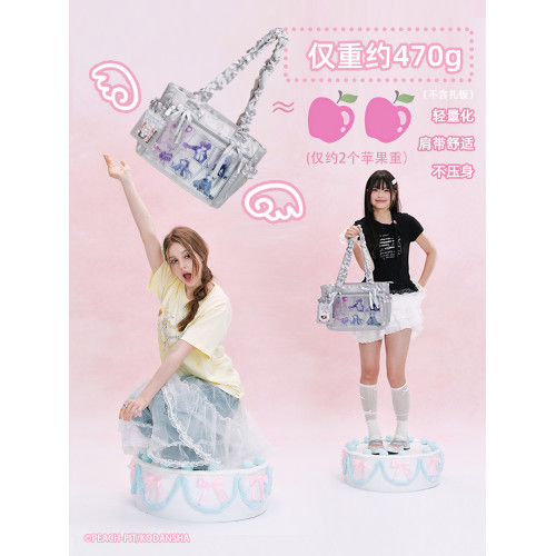 【守護甜心正版授權】LOLA DESIGN 絲帶大容量單肩痛包追星托特包