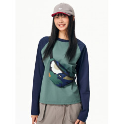 FREEIN原創小衆印花設計胸包男女運動戶外腰包休閒小斜後後背包手機包