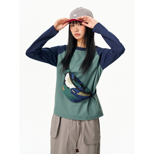 FREEIN原創小衆印花設計胸包男女運動戶外腰包休閒小斜後後背包手機包 FREEIN原創小衆印花設計胸包男女運動戶外腰包休閒小斜後後背包手機包