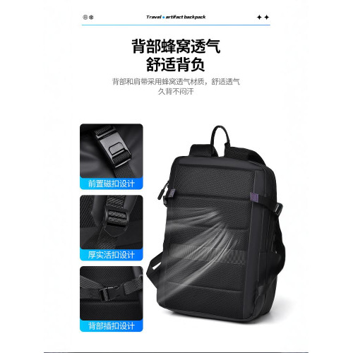 騎行雙肩包男乾濕分離防潑水電腦包機能頭盔包休閒大學高中生書包