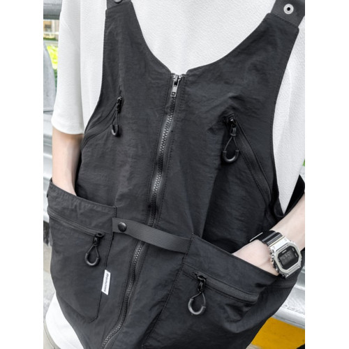 工裝美式復古多口袋無袖尼龍馬甲背心戶外機能兩用挎包外套戶外包 工裝美式復古多口袋無袖尼龍馬甲背心戶外機能兩用挎包外套戶外包