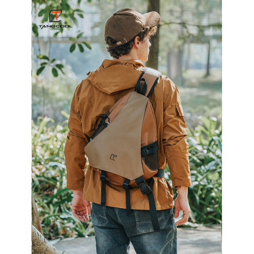 斜背弓箭包戶外徒步登山包防水斜後後背包男士後後背包男輕便單肩包騎行包