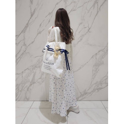 櫻花妹妹日系海軍系列細絲帶蝴蝶結單肩托特官網售罄再入荷2025女