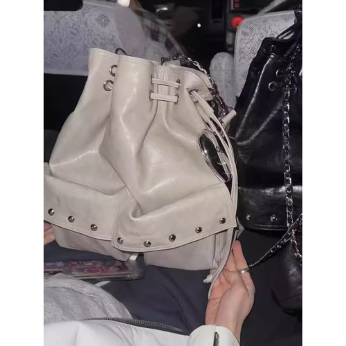 4月末deinet 韓國設計師品牌 25春季新款 多背式鏈條鉚釘設計後後背包