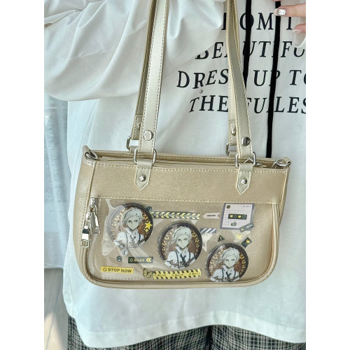 Baachoo原創小食量斜背單肩日常通勤閃閃pu皮質腋下痛包 Baachoo原創小食量斜背單肩日常通勤閃閃pu皮質腋下痛包