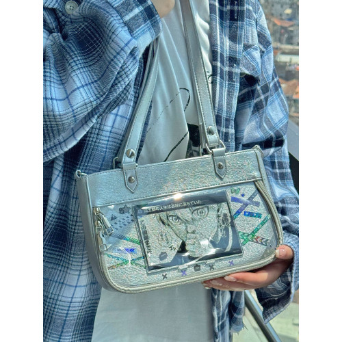 Baachoo原創小食量斜背單肩日常通勤閃閃pu皮質腋下痛包 Baachoo原創小食量斜背單肩日常通勤閃閃pu皮質腋下痛包