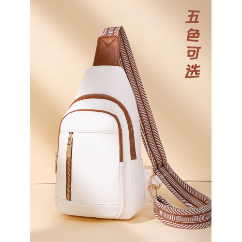 時尚胸前包包斜背女包新款2026潮春夏百搭單肩包胸包多用斜後後背包軟