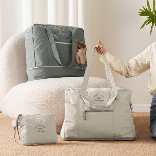 BOTTA DESIGN尼龍旅行包女大容量可擴展折曡可攜式短途出差登機包袋