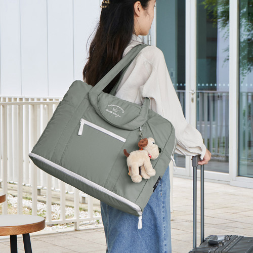 BOTTA DESIGN尼龍旅行包女大容量可擴展折曡可攜式短途出差登機包袋