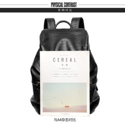 tanmesso真皮男士雙肩包休閒大容量後後背包牛皮商務男包旅行潮流包