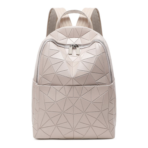 三一宅生2025新款幾何菱格雙肩包女大容量旅行後後背包學生書包電腦包 三一宅生2025新款幾何菱格雙肩包女大容量旅行後後背包學生書包電腦包