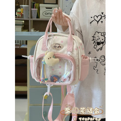 ins風休閒小食量痛包雙肩包斜後後背包 可愛少女學生小書包迷你小後後背包