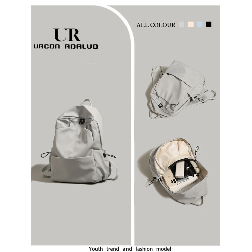 UR日系簡約雙肩包2025新款男女通用電腦後後背包學生書包大容量旅行包 UR日系簡約雙肩包2025新款男女通用電腦後後背包學生書包大容量旅行包