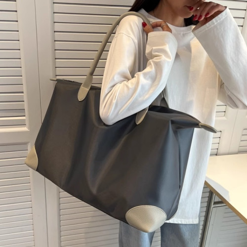 大容量手提旅行包韓版純色出差行李包袋收納待産包運動訓練健身包