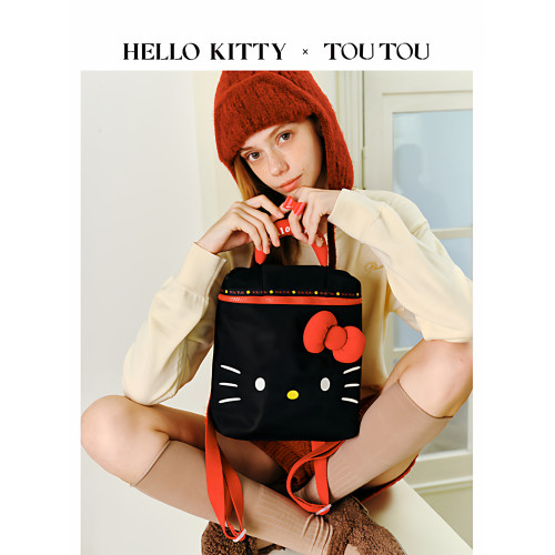 TOUTOUhellokitty新款凱蒂貓正版大容量雙肩包書包旅行輕便後後背包女