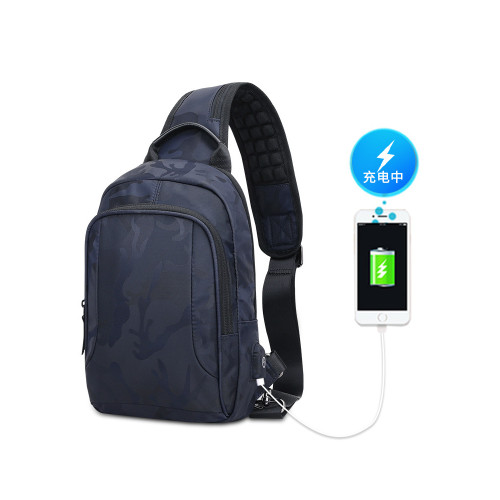 時尚胸包男士包包商務休閒腰包大容量胸前後後背包新款斜後後背包男單肩包