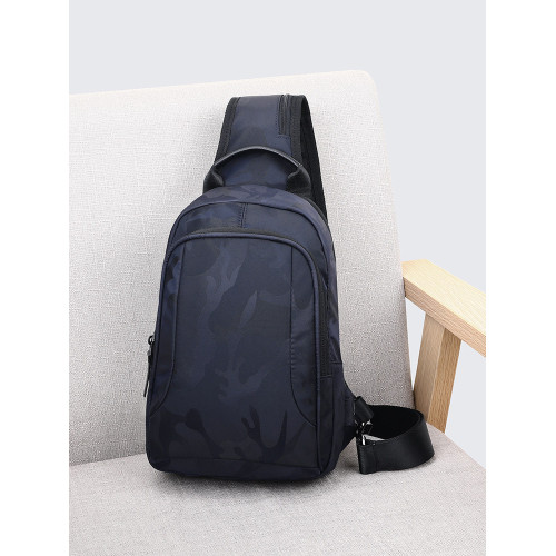 時尚胸包男士包包商務休閒腰包大容量胸前後後背包新款斜後後背包男單肩包