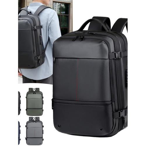 新款真空壓縮雙肩後後背包高級出差商務電腦包多功能大容量旅行包男女