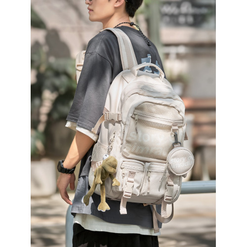 雙肩包男士短途大容量輕便戶外旅行包大學生書包女款運動登山後後背包