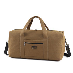 帆布手提包加厚結實旅行包大容量耐磨行李包斜背行李包戶外旅遊包