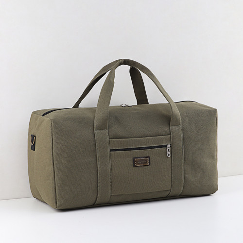 帆布手提包加厚結實旅行包大容量耐磨行李包斜背行李包戶外旅遊包