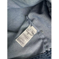 GAP帆布包大容量牛仔藍字母單肩包外出通勤時尚簡約百搭托特包包