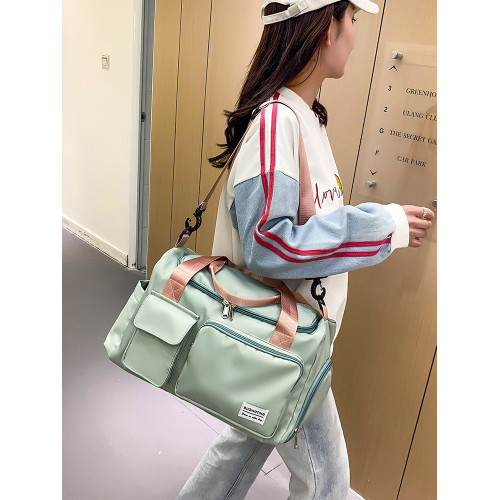 短途旅行包女大容量輕便手提乾濕分離運動健身包學生住校行李包男