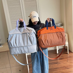 輕便旅行裝衣服大包出門套拉桿包健身可擴容乾濕分離行李包待産包