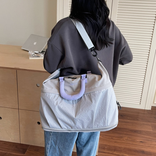 輕便旅行裝衣服大包出門套拉桿包健身可擴容乾濕分離行李包待産包 輕便旅行裝衣服大包出門套拉桿包健身可擴容乾濕分離行李包待産包