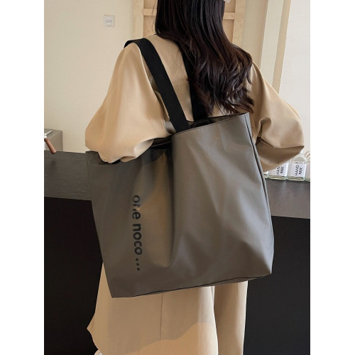 百搭托特旅行購物大包時尚輕便防水潑行李袋男女同款運動健身休閒